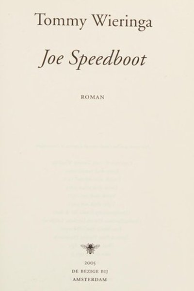 Cover of Joe Speedboot