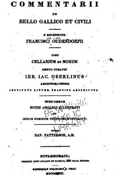 Cover of De bello Gallico