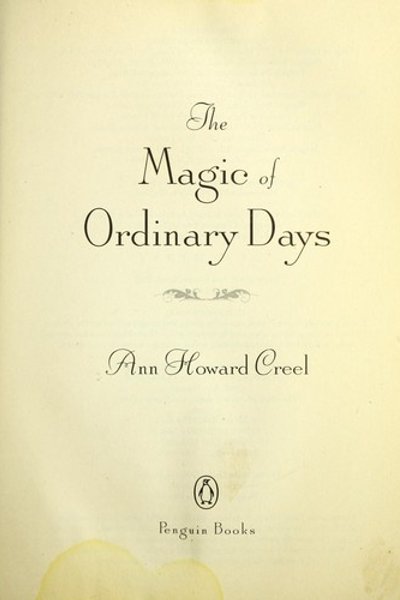 Cover of The magic of ordinary days