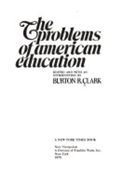 The problems of American education
