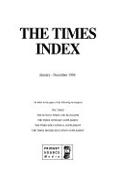 Cover of The Times Index