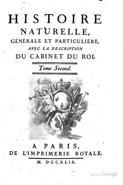 Cover of Histoire naturelle