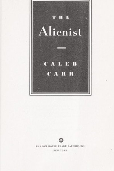Cover of The alienist