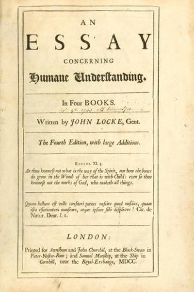Essay concerning human understanding