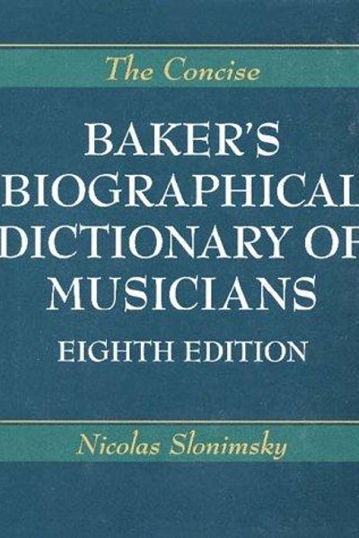 Cover of The biographical dictionary of musicians