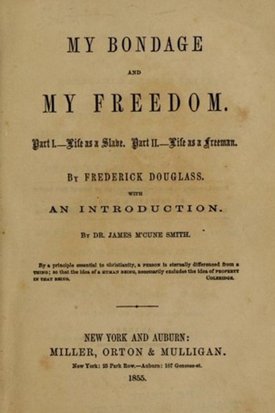 Cover of My bondage and my freedom