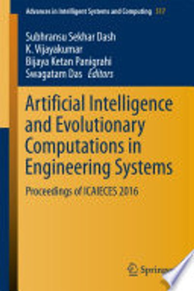 Cover of Artificial Intelligence and Evolutionary Computations in Engineering Systems