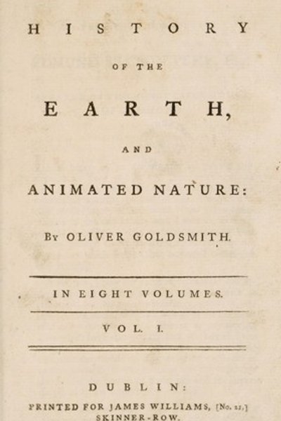 Cover of An history of the earth, and animated nature
