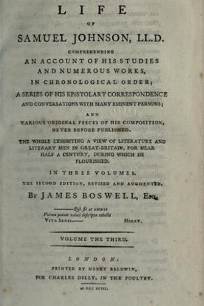 Cover of Life of Samuel Johnson