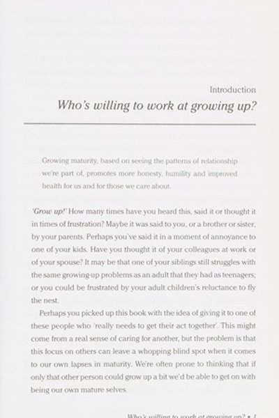 Growing Yourself Up