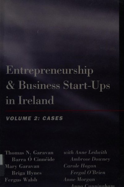 Cover of Entrepreneurship and business start-ups in Ireland