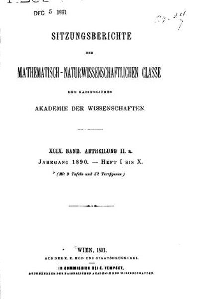 Cover of Sitzungsberichte der Philosophisch-historischen Classe