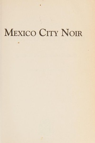 Mexico City Noir