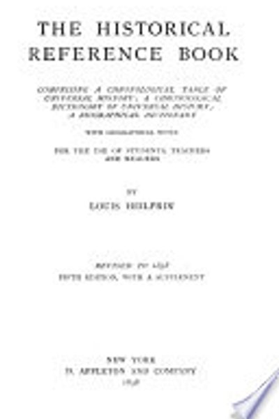 Cover of The Historical Reference Book