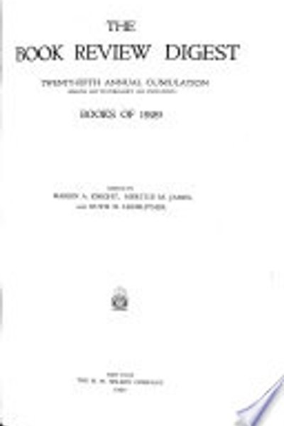 Cover of Cumulative Book Review Digest