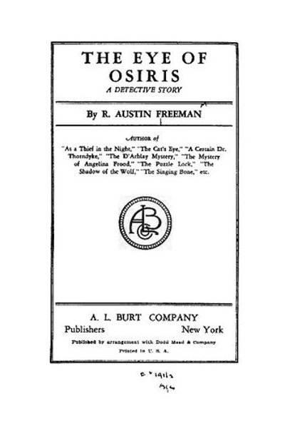 Cover of The Eye of Osiris