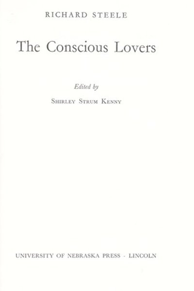 Cover of The conscious lovers