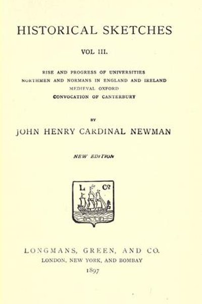 Cover of Historical Sketches