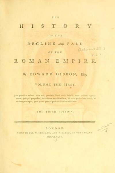 Cover of History of the Decline and Fall of the Roman Empire Complete and Unabridged