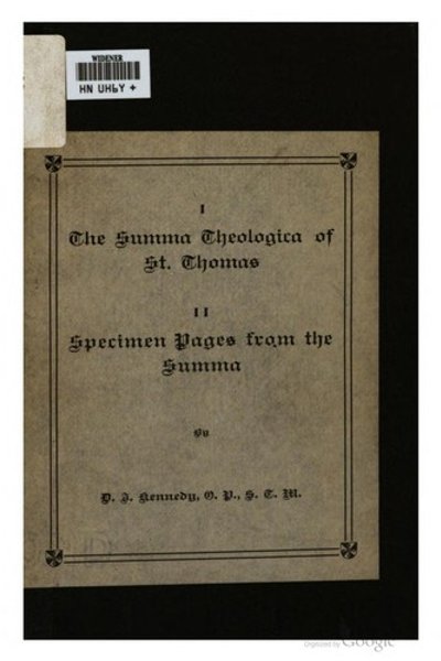 Summa Theologica