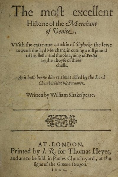 Cover of The Merchant of Venice