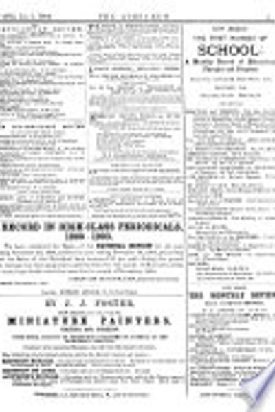 Cover of The Athenaeum