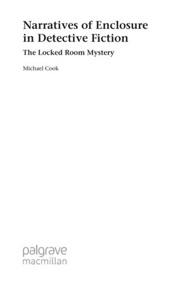 Cover of Narratives of Enclosure in Detective Fiction